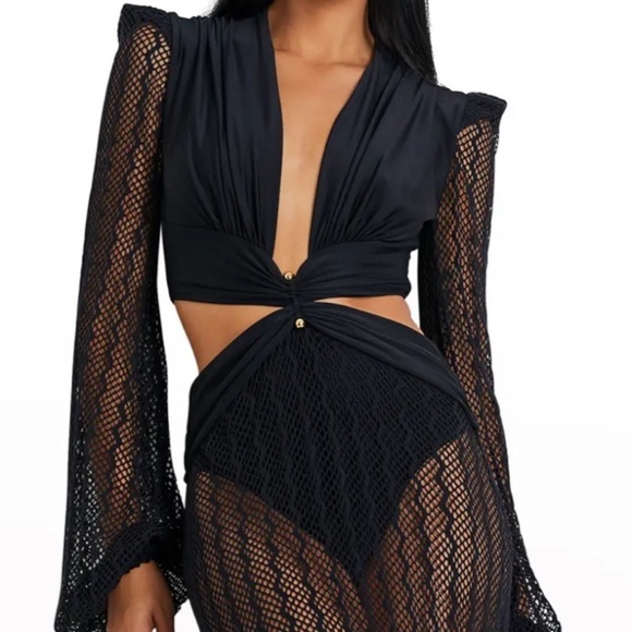 Plunge Netted Cutout Maxi Beach Dress
Size small - Picture 5 of 12